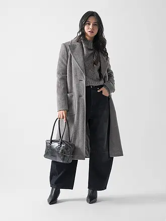 LIEBESKIND BERLIN | Ledertasche - Schultertasche LACK Small | schwarz